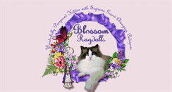 Desktop Screenshot of blossomragdolls.com